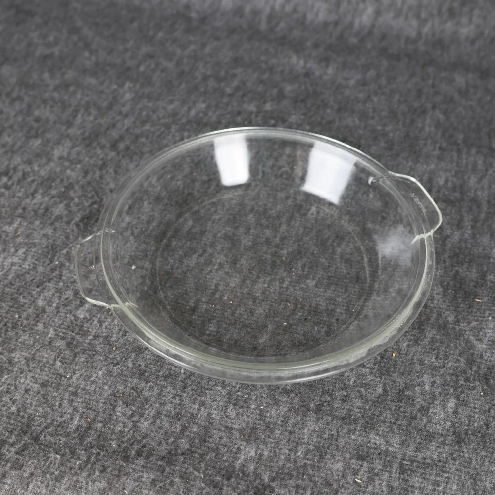 Pyrex Clear Glass Pie Dish 633 C Round Baking Plate Pan Ovenware Kitchen
